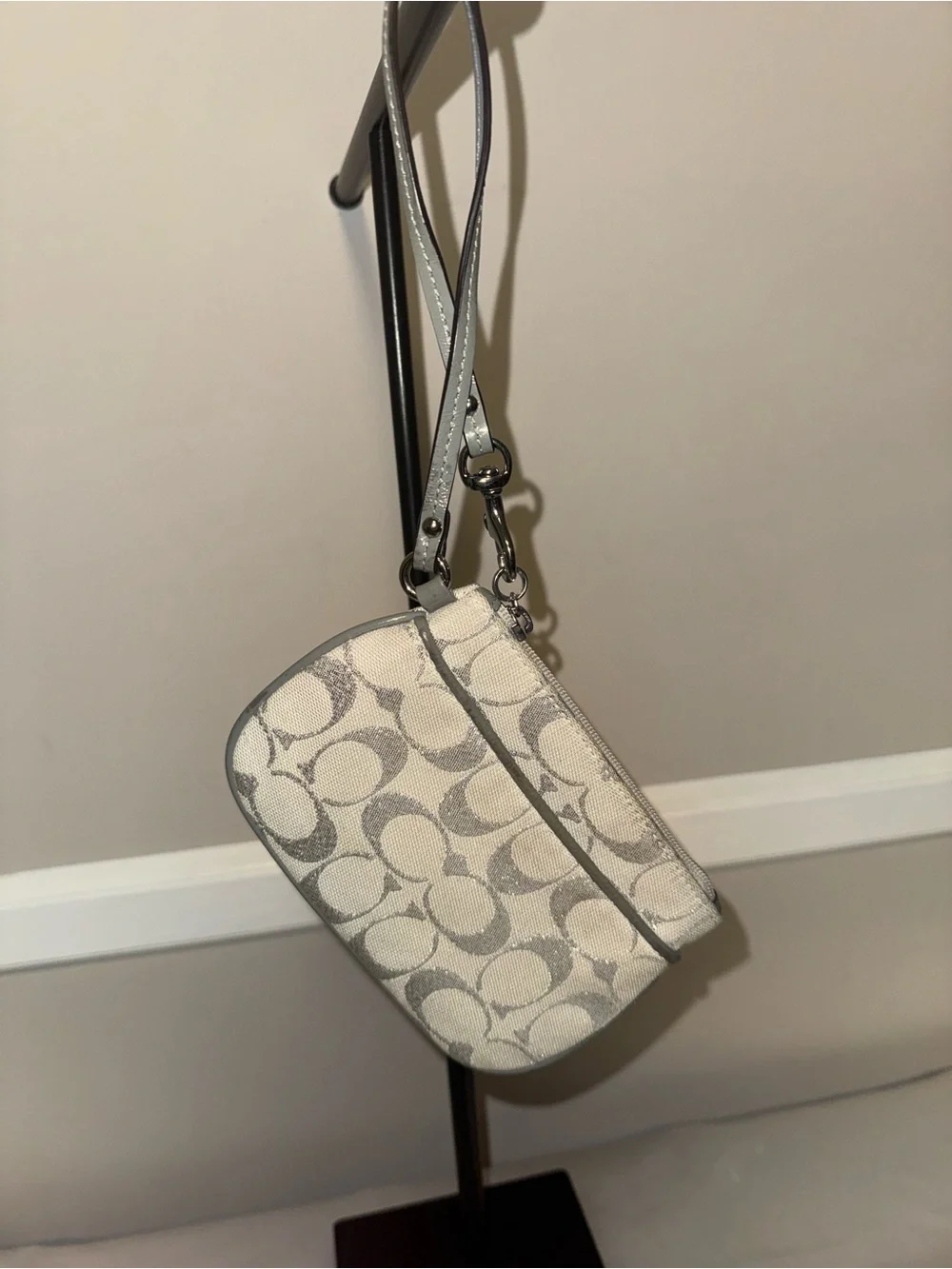 Coach Silver Wristlet